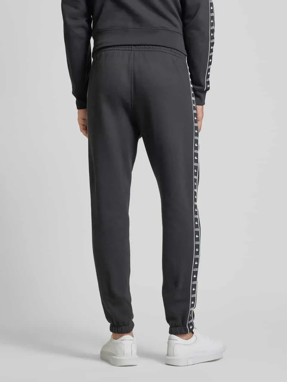 Lacoste Sweatpants mit elastischem Bund in Black