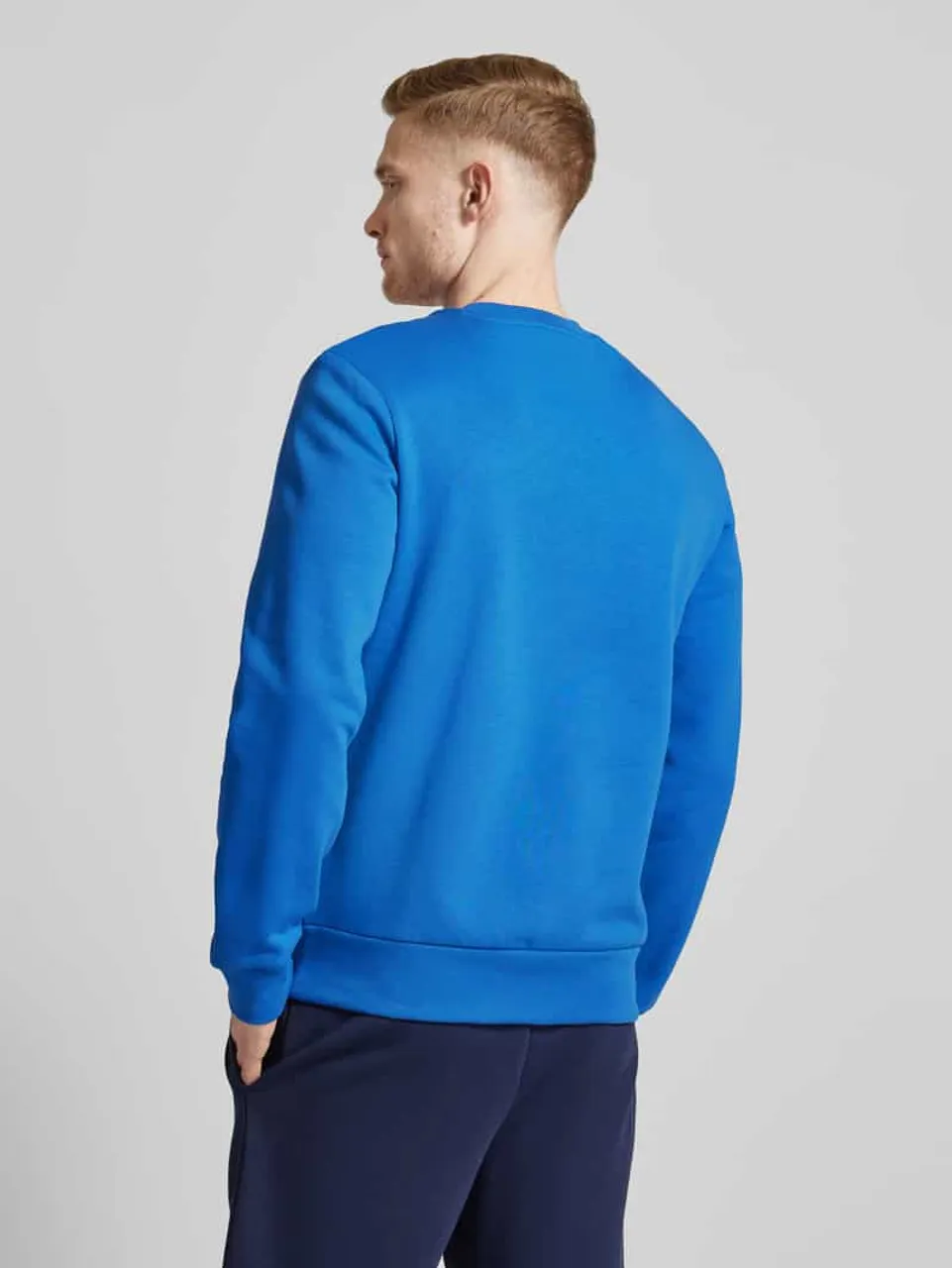 Lacoste Sweatshirt mit Logo-Patch in Blau