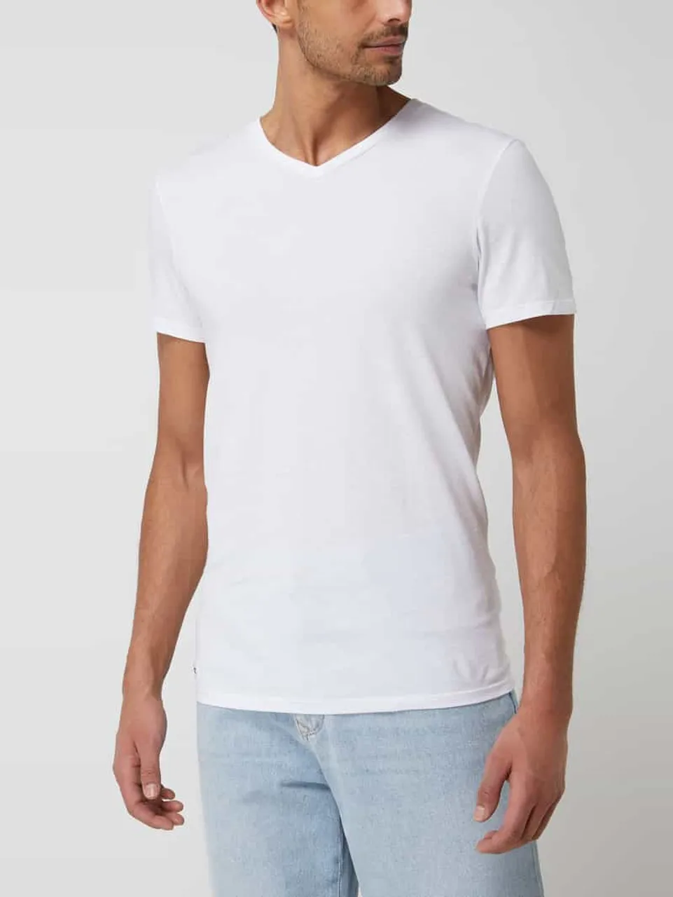 Lacoste T-Shirt aus Baumwolle im 3er-Pack in Weiss
