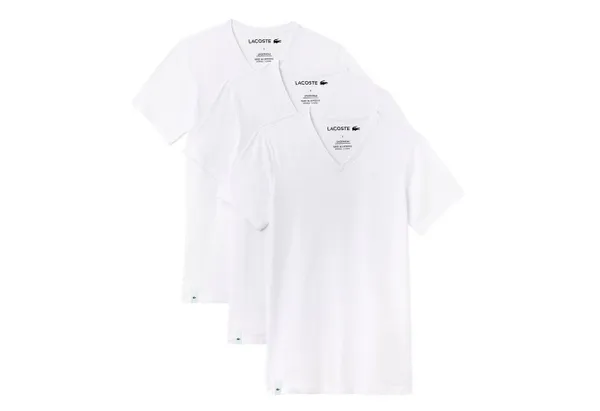 Lacoste T-Shirt Essentials Shirt mit V-Ausschnitt