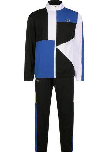 Lacoste Trainingsanzug, Gr. L, Herren, weiß schwarz blau