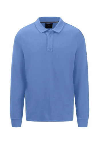 Langarm-Poloshirt FYNCH-HATTON Gr. M, blau (crystal blue) Herren Shirts Langarm