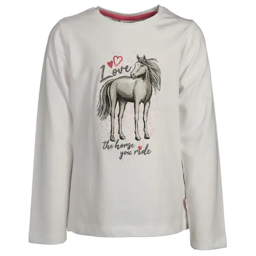 Langarmshirt THE HORSE YOU RIDE in weiß