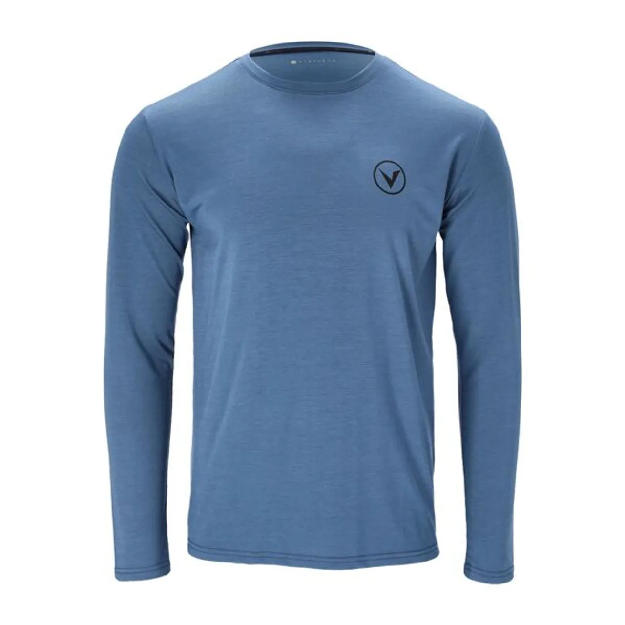 Langarmshirt VIRTUS "JOKERS M L/S" Gr. XXL, blau (hellblau, meliert) Herren Shirts Langarm