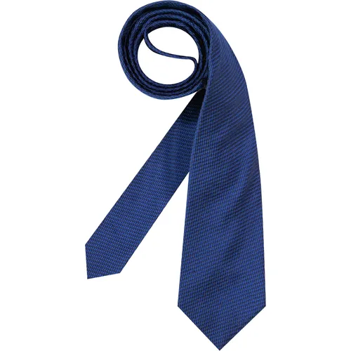 LANVIN Herren Krawatte blau Seide unifarben