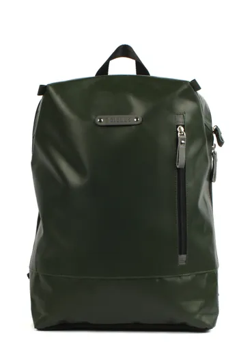Laptoprucksack 7CLOUDS "Novis 7.1" Gr. B/H/T: 29 cm x 38 cm x 11 cm, grün (grün, weiß) Rucksäcke Taschen