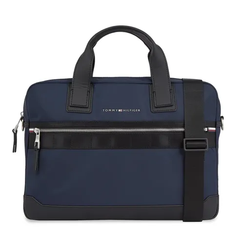 Laptoptasche Tommy Hilfiger Th Elevated Nylon Computer Bag AM0AM11574 Space Blue DW6