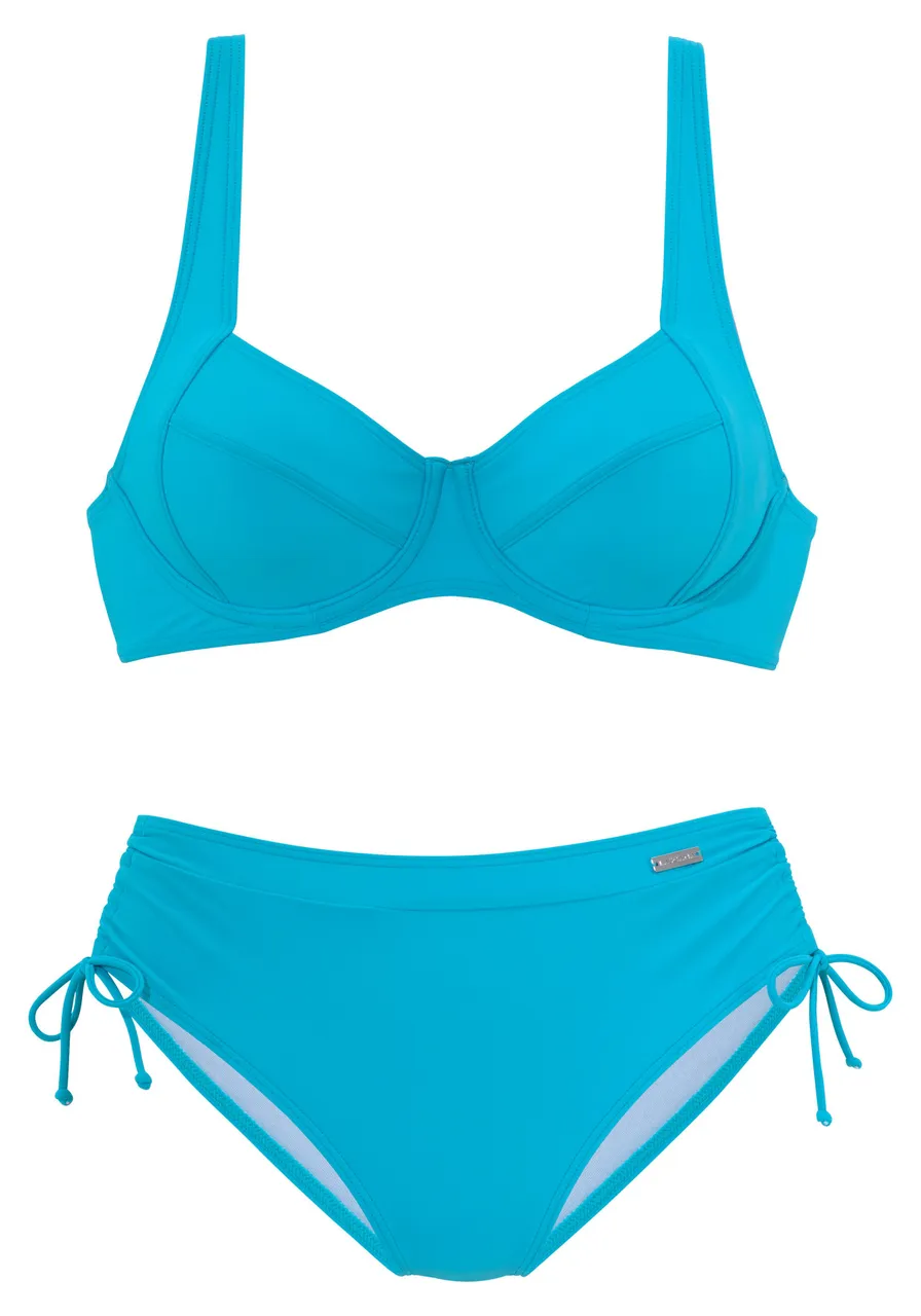 Lascana Bügel-Bikini, mit seitlich geraffter Bikinihose - Preise vergleichen