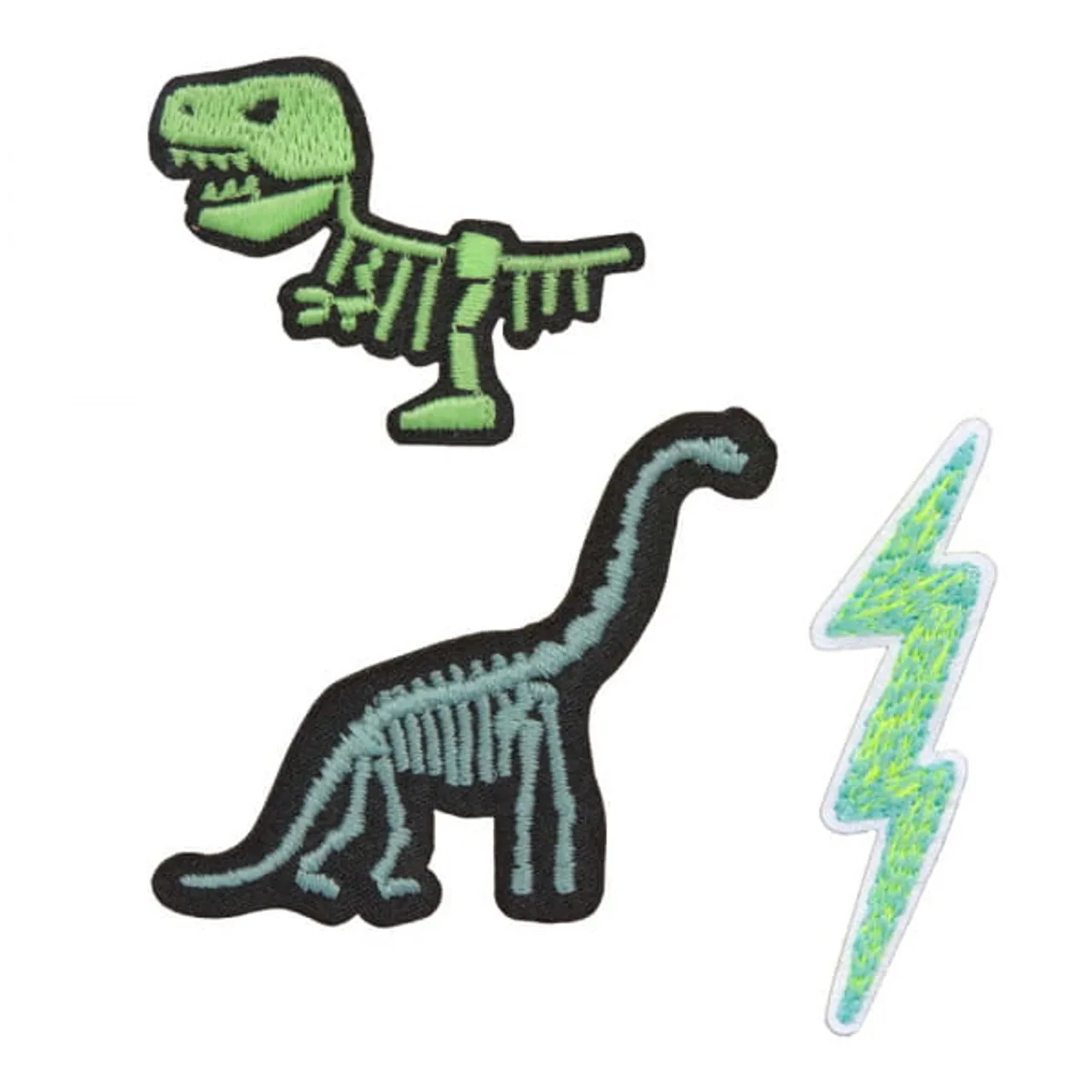 LÄSSIG Textil Sticker-Set 3tlg Dino