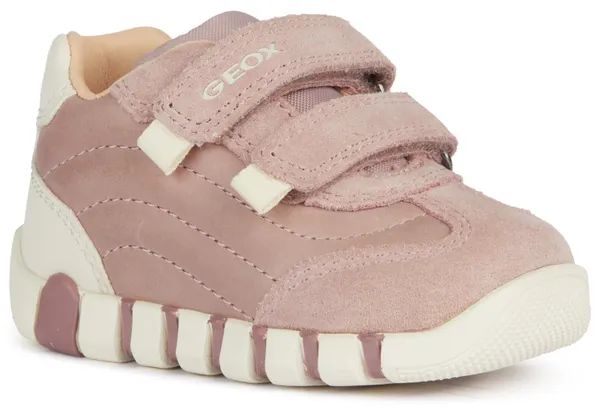 Lauflernschuh GEOX "B IUPIDOO GIRL" Gr. 23, rosa (rosè, cremefarben) Kinder Schuhe Lauflernschuhe mit praktischem Wechselfußbett
