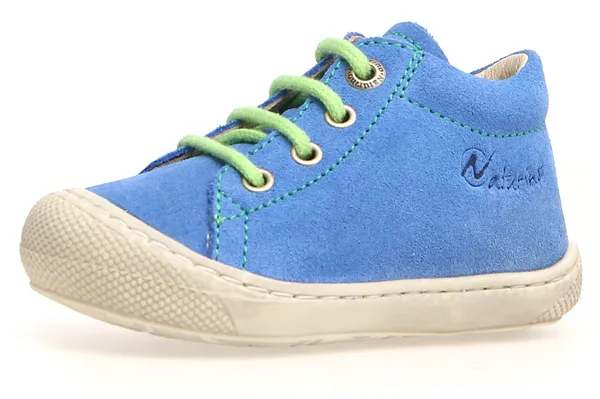 Lauflernschuh NATURINO "NATURINO COCOON" Gr. 24, bunt (hellblau, lime) Kinder Schuhe