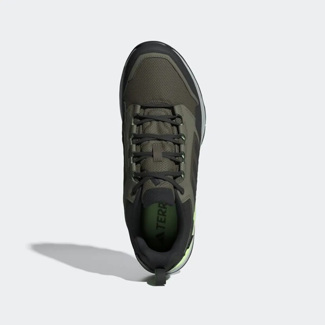 Laufschuh ADIDAS TERREX "TRACEROCKER 2.0 GORE-TEX TRAILRUNNING" Gr. 42, grün (olive strata, core black, green spark) Schuhe Herren