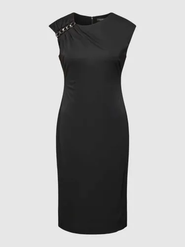 Lauren Dresses Knielanges Cocktailkleid mit Applikation Modell 'FRYER' in Black