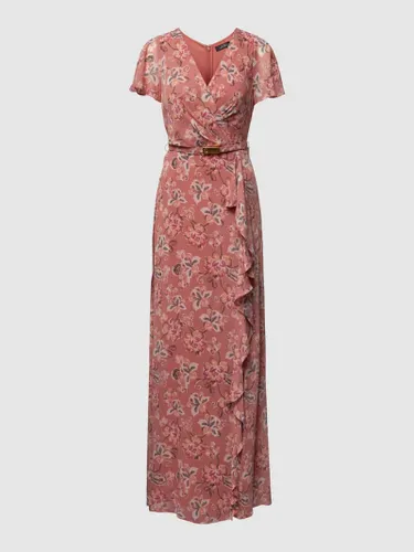 Lauren Ralph Lauren Abendkleid mit floralem Muster Modell 'FARRYSH' in Altrosa