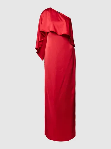 Lauren Ralph Lauren Abendkleid mit One-Shoulder-Träger Modell 'DIETBALD' in Hellrot