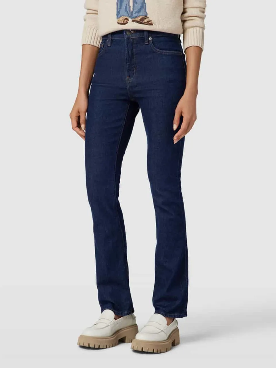 Lauren Ralph Lauren Bootcut Jeans im 5-Pocket-Design in Marine