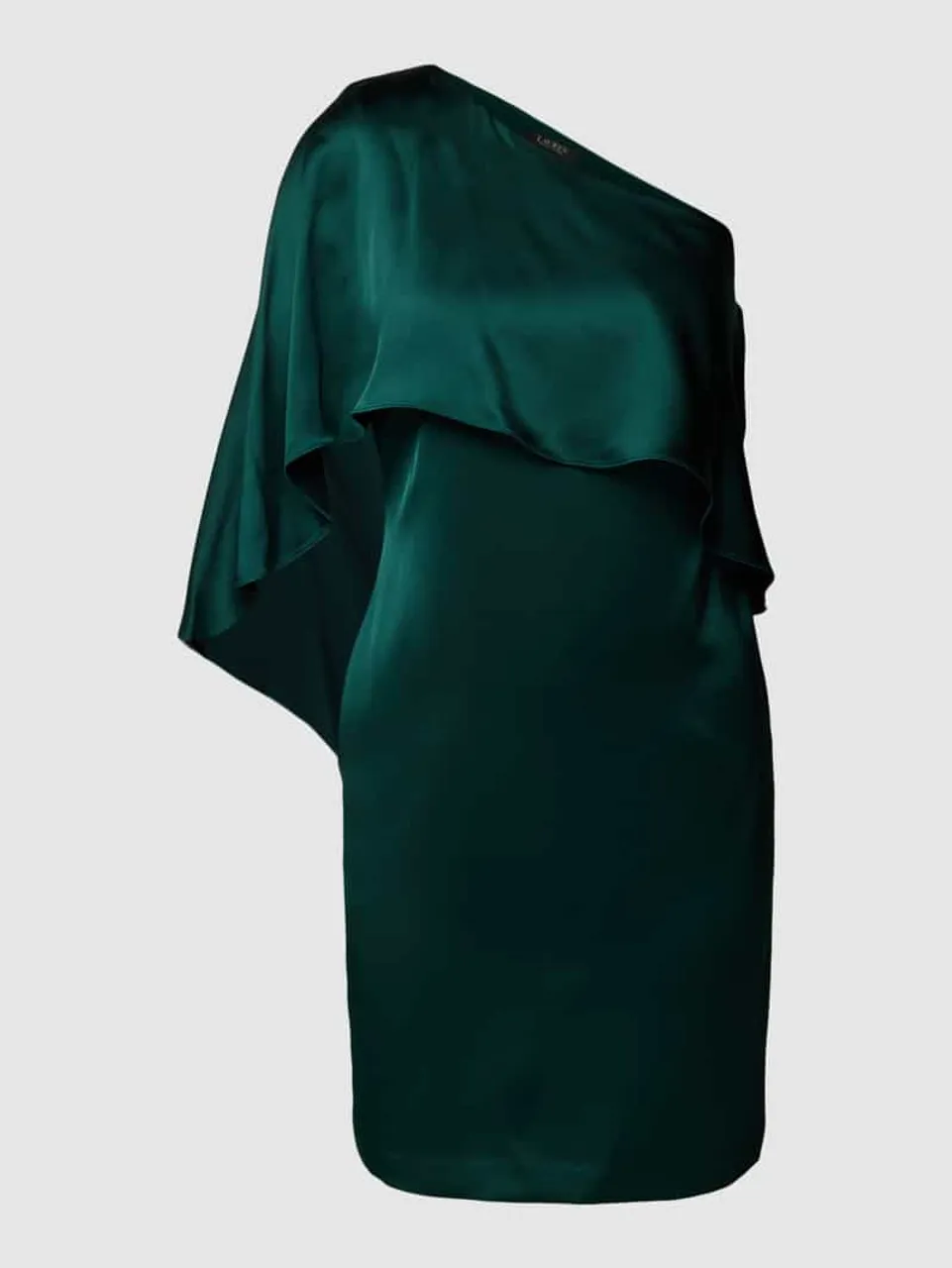 Lauren Ralph Lauren Cocktailkleid mit One-Shoulder-Träger Modell 'DIETBALD' in Gruen