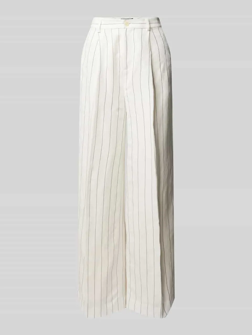 Lauren Ralph Lauren Hose mit fixierten Bundfalten Modell 'KIRAHN' in Offwhite