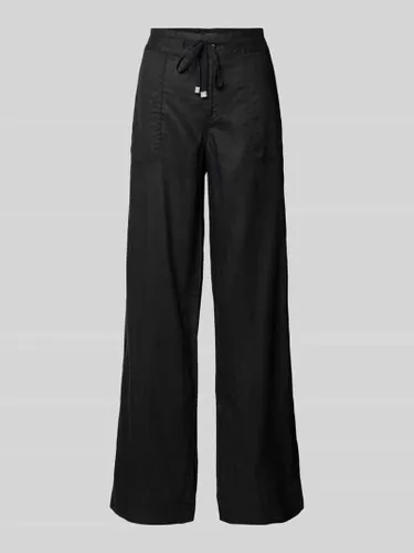 Lauren Ralph Lauren Loose Fit Leinenhose mit Tunnelzug Modell 'JOVONIE' in Black