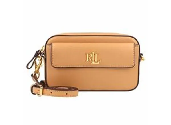 Lauren Ralph Lauren Marcy Mini Bag Umhängetasche Leder 17 cm buff
