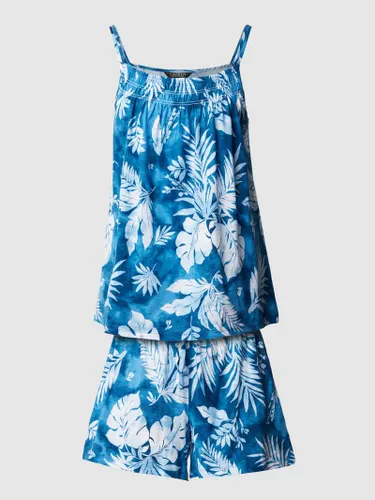 Lauren Ralph Lauren Pyjama mit Allover-Muster in Blau