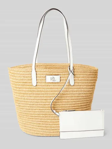 Lauren Ralph Lauren Shopper mit Label-Detail Modell 'BRIE' in Sand, Größe One Size