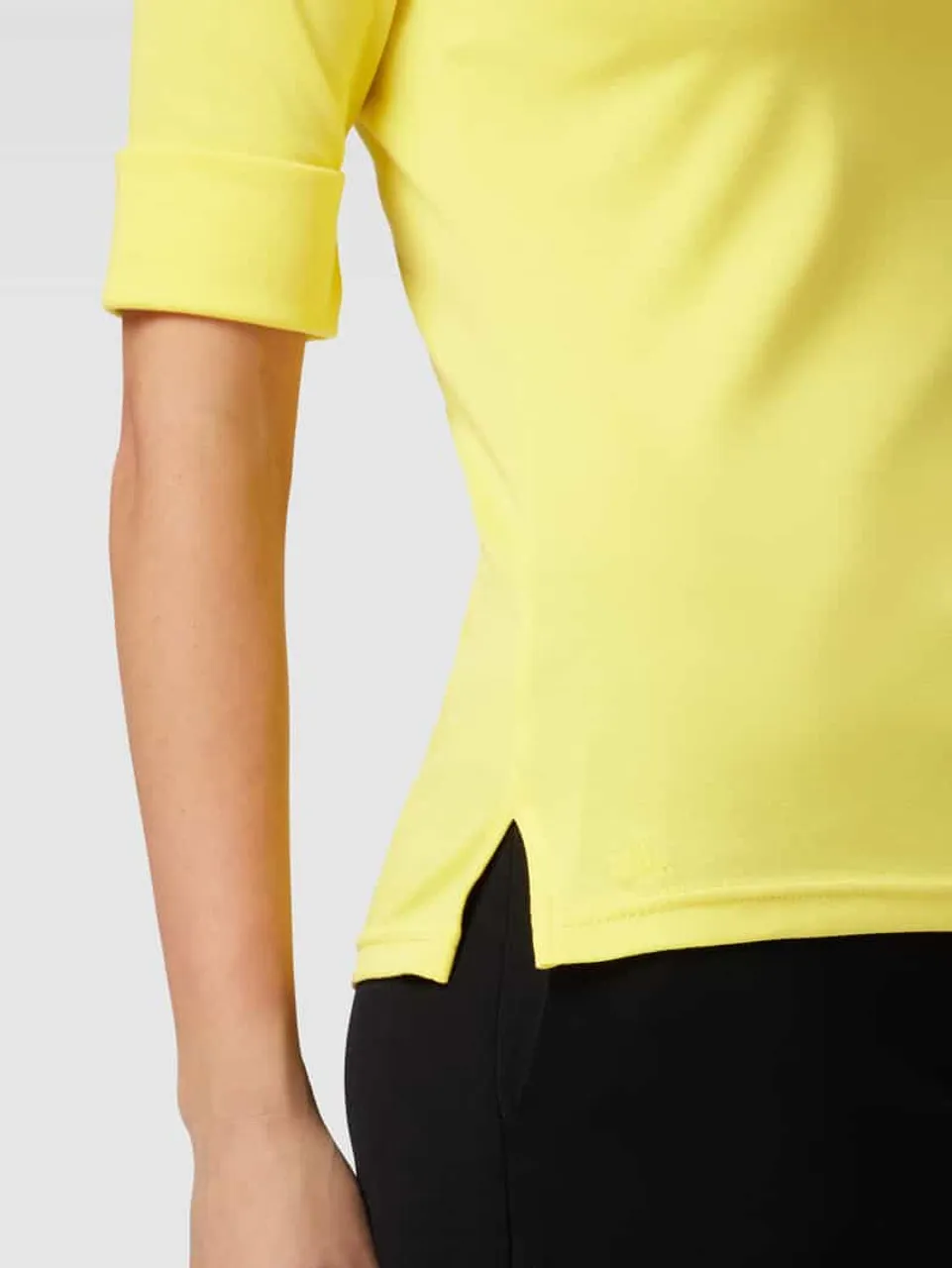 Lauren Ralph Lauren T-Shirt mit U-Boot-Ausschnitt in Gelb