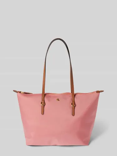 Lauren Ralph Lauren Tote Bag mit Label-Detail Modell 'KEATON' in Altrosa, Größe One Size