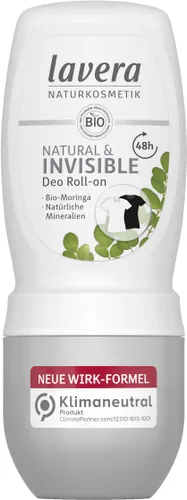 Lavera Deo Roll-on NATURAL & INVISIBLE 48 h - vegan -