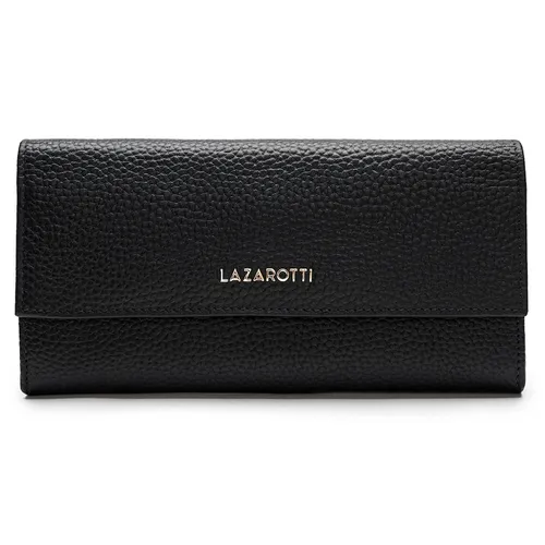 Lazarotti - Bologna Leather Geldbörse Leder 19 cm Portemonnaies Schwarz Damen