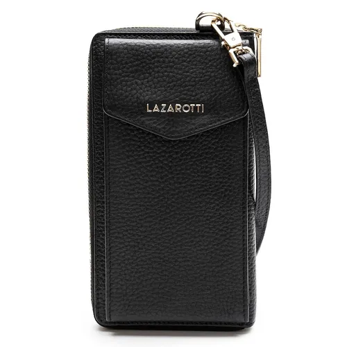 Lazarotti - Bologna Leather Handytasche Leder 11 cm Zubehör Schwarz Damen