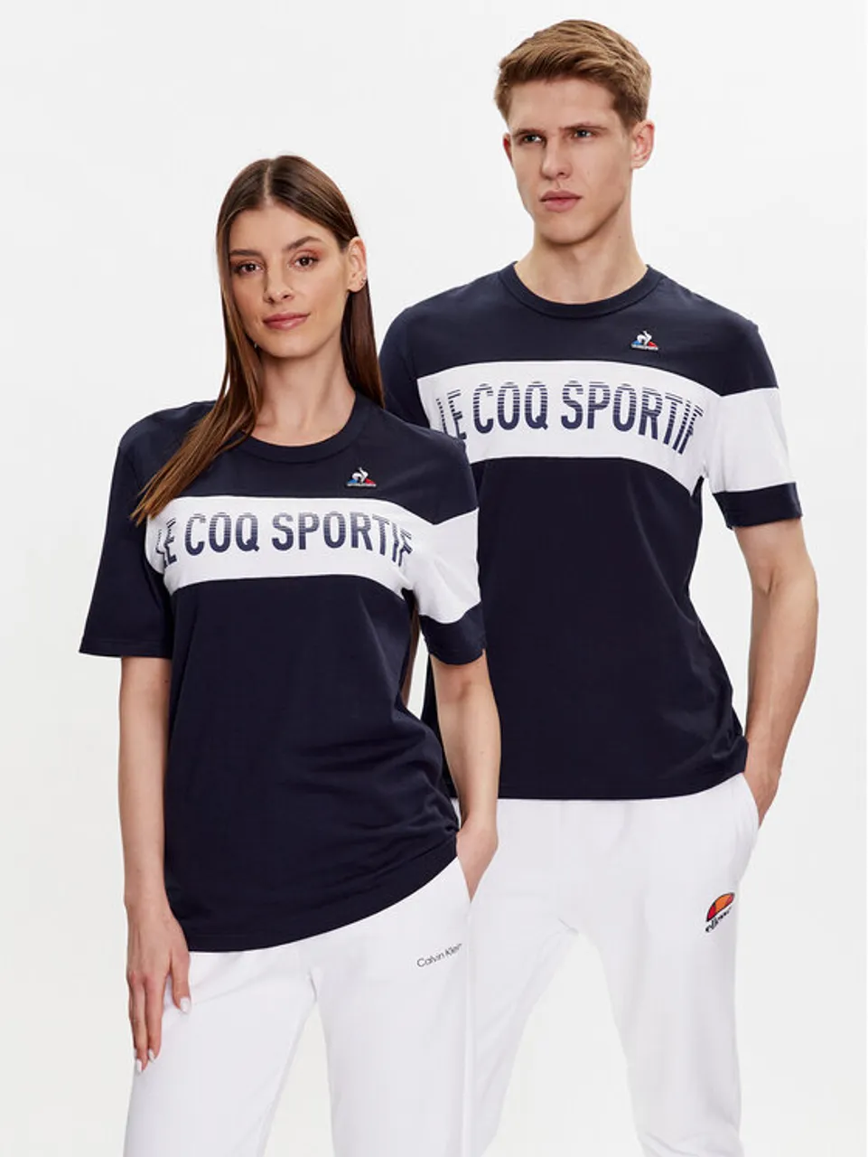 Le Coq Sportif T-Shirt Unisex 2310360 Dunkelblau Regular Fit