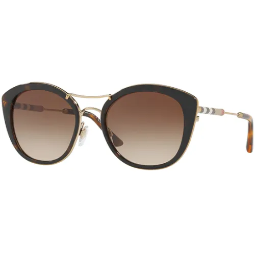 Leather Check Sonnenbrille Burberry