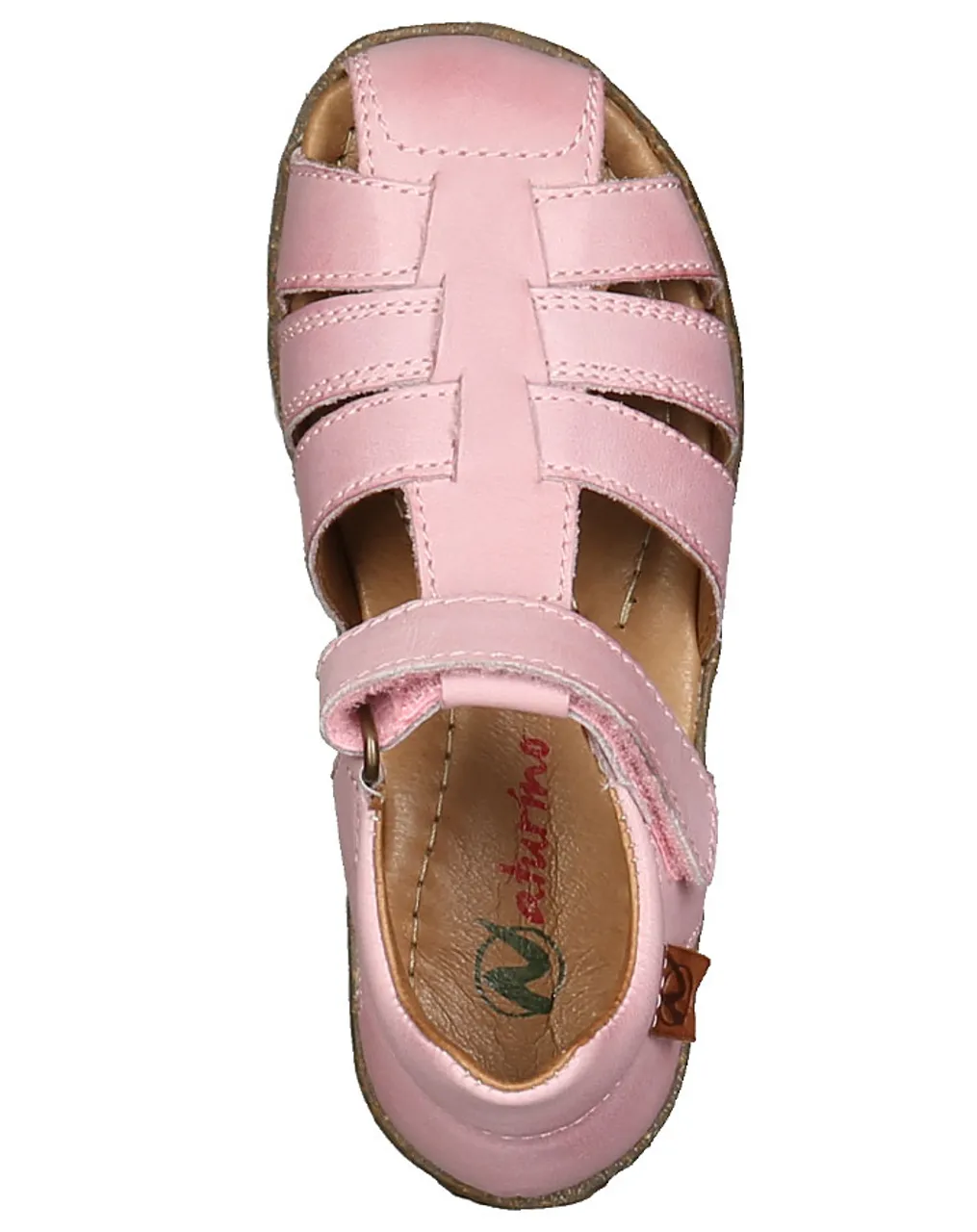 Leder-Sandalen SEE mit Zehenschutz in rosa
