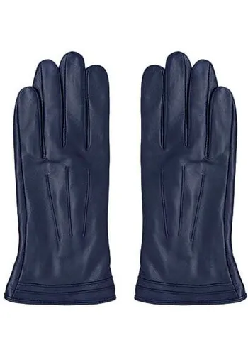 Lederhandschuhe J.JAYZ Gr. 7,5, blau Damen Handschuhe Fingerhandschuhe