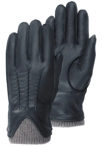 Lederhandschuhe PEARLWOOD "John" Gr. 9,5, schwarz (black) Damen Handschuhe Fingerhandschuhe
