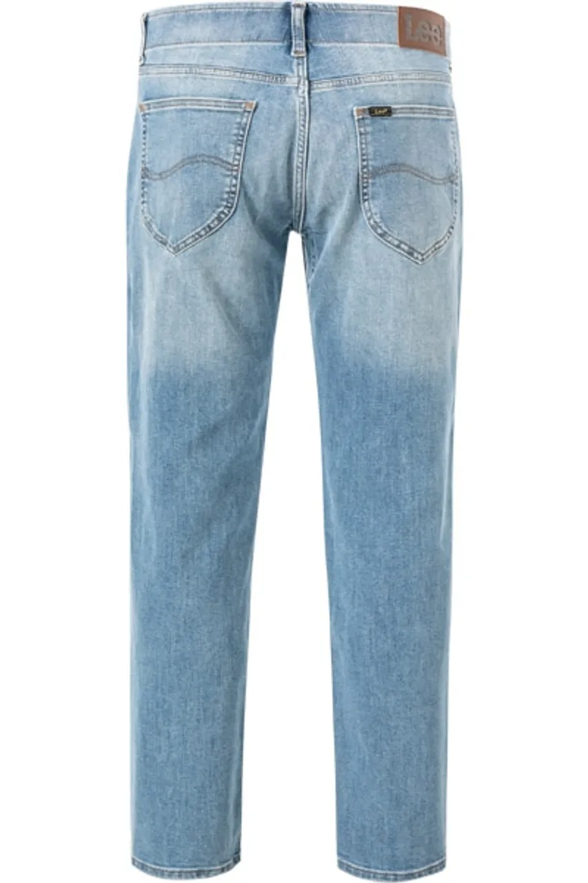Lee Herren Jeans blau Baumwoll-Stretch Straight Fit