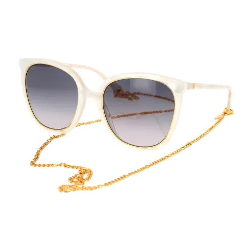 Leichte Cat-Eye Sonnenbrille mit GG-Kette Gucci