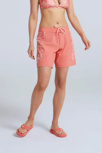 Lenora Gemusterte Damen Boardshorts - Pink