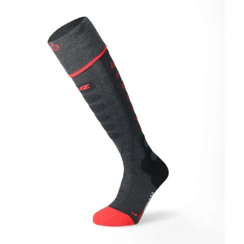 Lenz Heat Sock 5.1 Regular Fit - Skisocken Anthracite / Red 42 - 44