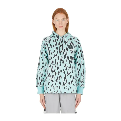 Leopardenmuster Kapuzenpullover Adidas by Stella McCartney