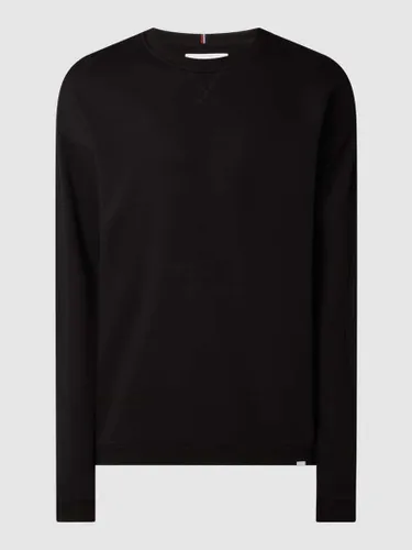 Les Deux Sweatshirt aus Baumwoll-Lyocell-Mix Modell 'Buckeye' in Black