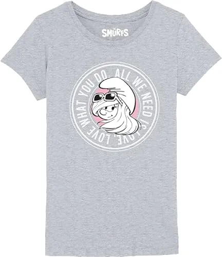 Les Schtroumpfs Mädchen Gismurfts004 T-Shirt