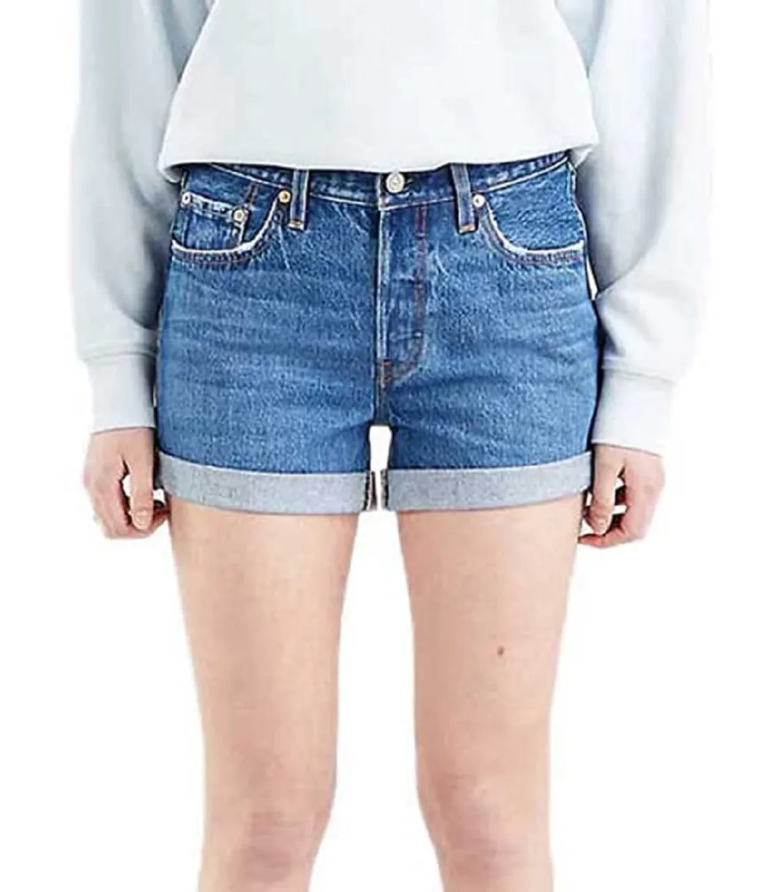 Levi's Damen 501® Rolled Short Denim Shorts