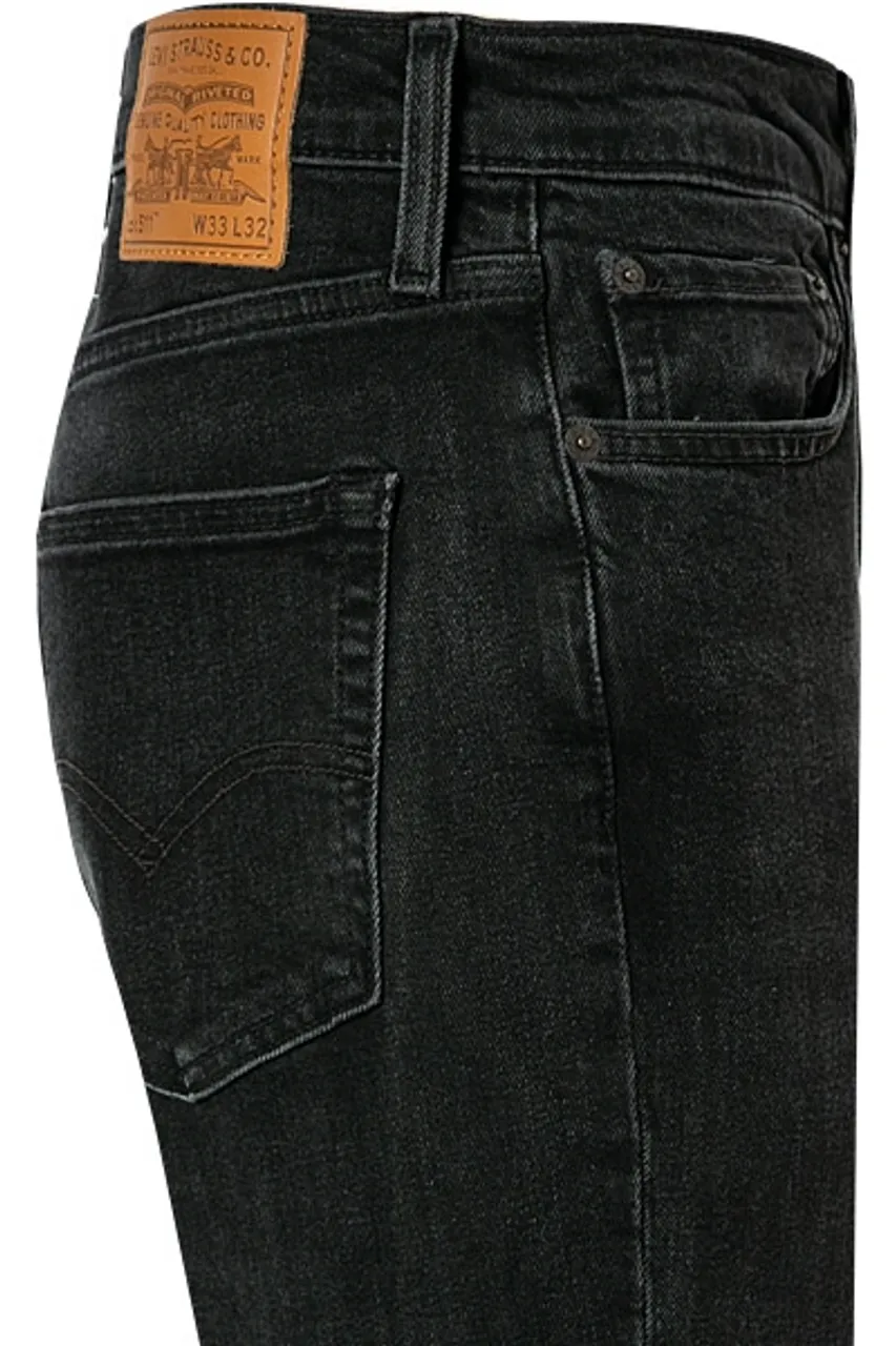Levi's® Herren Jeans schwarz Baumwoll-Stretch Slim Fit