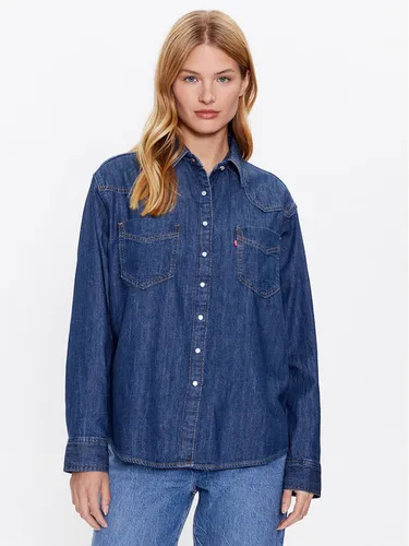 Levi's® Jeanshemd Donovan Western A5974-0007 Dunkelblau Relaxed Fit