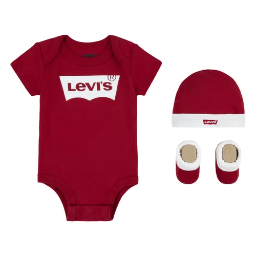 Levi's Kids Classic batwing infant hat bodysuit bootie set