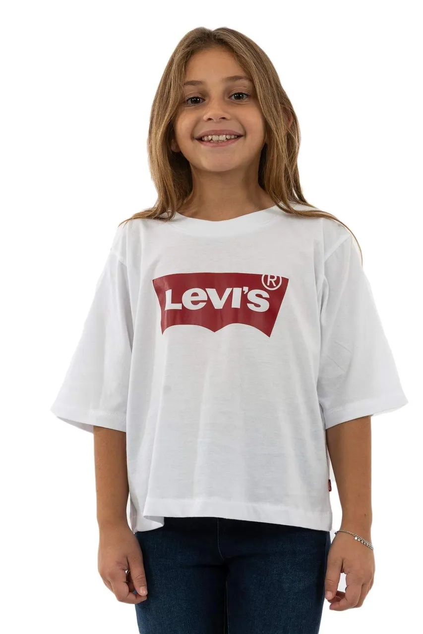 Levi's Kids light bright cropped top Mädchen Weiß