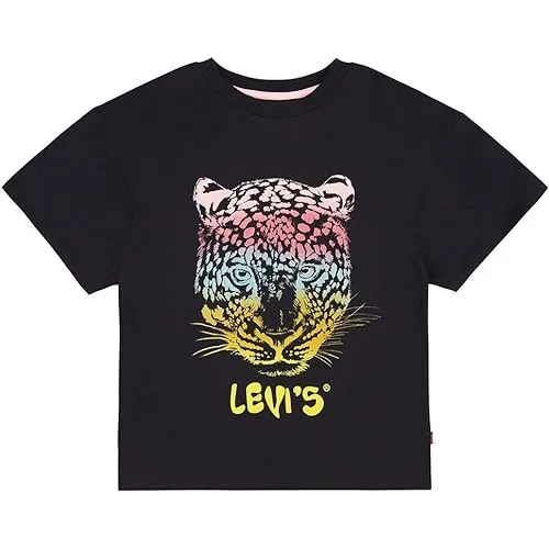 Levi's Kids Lvg leopard oversized tee Mädchen Caviar