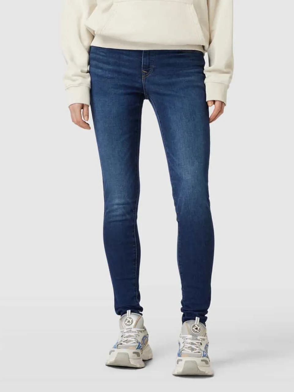 Levi's® Super Skinny Fit Jeans im 5-Pocket-Design in Dunkelblau